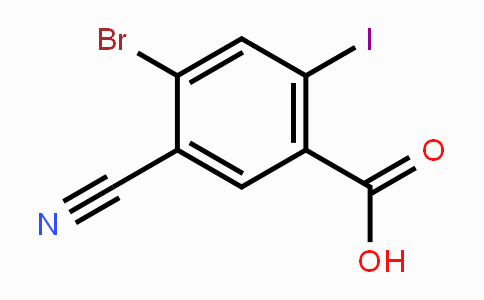 CAS No. 1804381-86-9, 4-Bromo-5-cyano-2-iodobenzoic acid