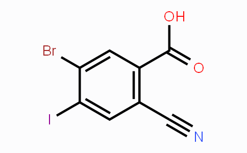 CAS No. 1806065-00-8, 5-Bromo-2-cyano-4-iodobenzoic acid