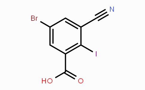 CAS No. 1805526-62-8, 5-Bromo-3-cyano-2-iodobenzoic acid