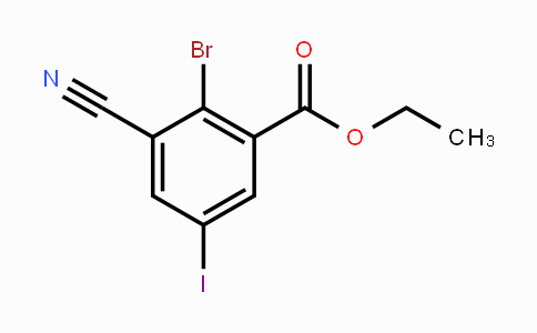 CAS No. 1805183-67-8, Ethyl 2-bromo-3-cyano-5-iodobenzoate