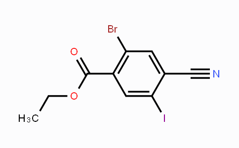 CAS No. 1805526-69-5, Ethyl 2-bromo-4-cyano-5-iodobenzoate