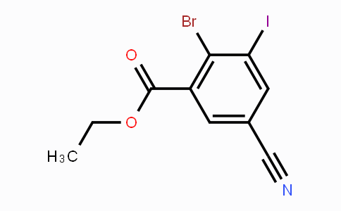 CAS No. 1807162-51-1, Ethyl 2-bromo-5-cyano-3-iodobenzoate