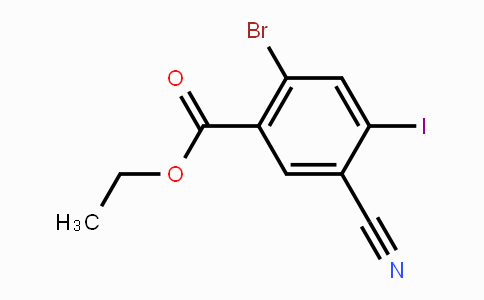 CAS No. 1805579-70-7, Ethyl 2-bromo-5-cyano-4-iodobenzoate