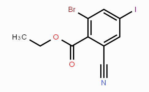 CAS No. 1807015-40-2, Ethyl 2-bromo-6-cyano-4-iodobenzoate