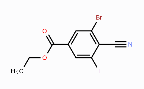 CAS No. 1804406-07-2, Ethyl 3-bromo-4-cyano-5-iodobenzoate