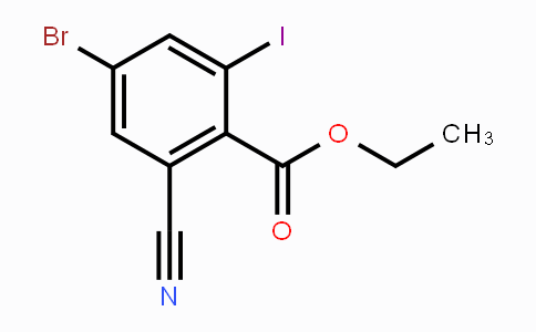 CAS No. 1807162-69-1, Ethyl 4-bromo-2-cyano-6-iodobenzoate
