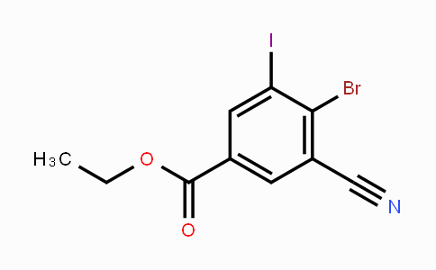 CAS No. 1807015-59-3, Ethyl 4-bromo-3-cyano-5-iodobenzoate