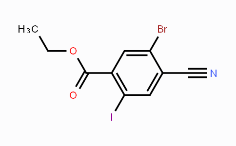 CAS No. 1805419-17-3, Ethyl 5-bromo-4-cyano-2-iodobenzoate
