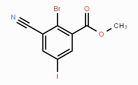 CAS No. 1805017-22-4, Methyl 2-bromo-3-cyano-5-iodobenzoate