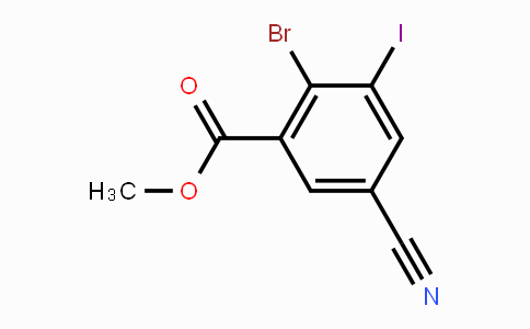 CAS No. 1807015-79-7, Methyl 2-bromo-5-cyano-3-iodobenzoate