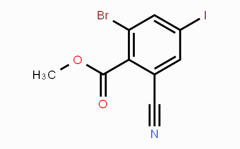 CAS No. 1807162-86-2, Methyl 2-bromo-6-cyano-4-iodobenzoate