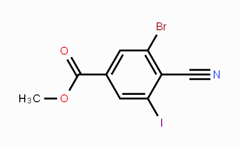 CAS No. 1805419-51-5, Methyl 3-bromo-4-cyano-5-iodobenzoate