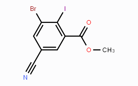 CAS No. 1804406-18-5, Methyl 3-bromo-5-cyano-2-iodobenzoate