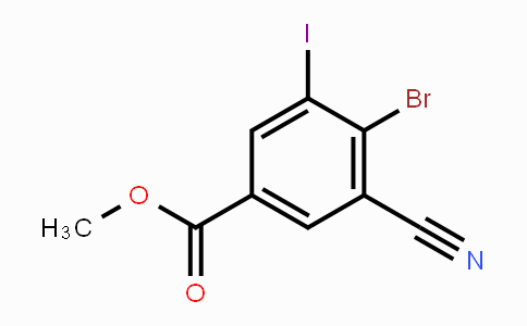CAS No. 1805184-13-7, Methyl 4-bromo-3-cyano-5-iodobenzoate