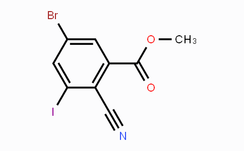 CAS No. 1805184-25-1, Methyl 5-bromo-2-cyano-3-iodobenzoate
