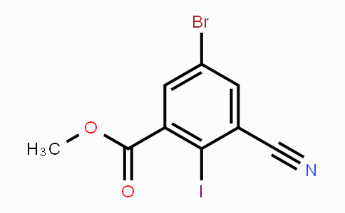 CAS No. 1805017-54-2, Methyl 5-bromo-3-cyano-2-iodobenzoate