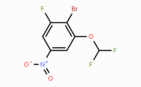 CAS No. 1805524-99-5, 1-Bromo-2-difluoromethoxy-6-fluoro-4-nitrobenzene