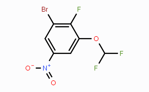 CAS No. 1807172-71-9, 1-Bromo-3-difluoromethoxy-2-fluoro-5-nitrobenzene