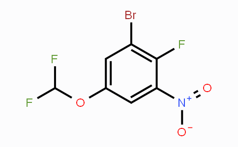 CAS No. 1805502-81-1, 1-Bromo-5-difluoromethoxy-2-fluoro-3-nitrobenzene
