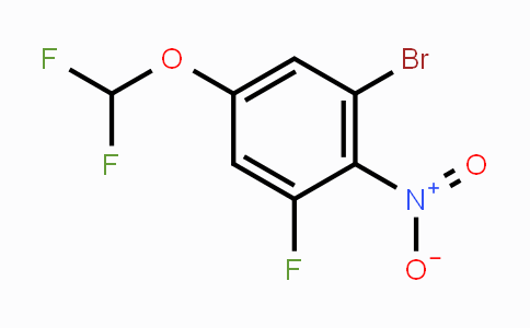 CAS No. 1804910-35-7, 1-Bromo-5-difluoromethoxy-3-fluoro-2-nitrobenzene
