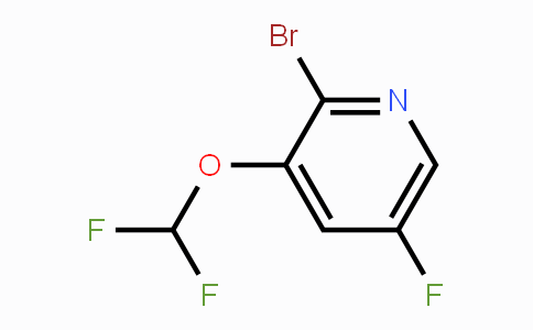 CAS No. 1807168-15-5, 2-Bromo-3-difluoromethoxy-5-fluoropyridine