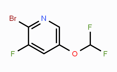 CAS No. 1804910-51-7, 2-Bromo-5-difluoromethoxy-3-fluoropyridine