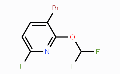 CAS No. 1804409-15-1, 3-Bromo-2-difluoromethoxy-6-fluoropyridine
