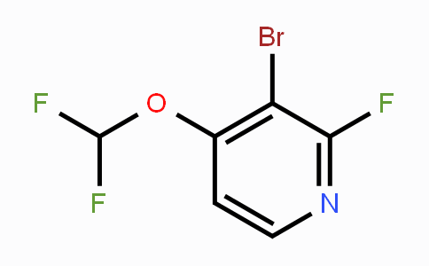 CAS No. 1807168-25-7, 3-Bromo-4-difluoromethoxy-2-fluoropyridine