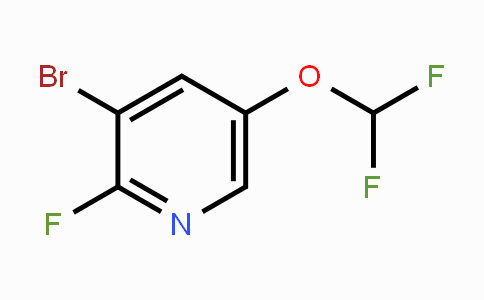 CAS No. 1805103-45-0, 3-Bromo-5-difluoromethoxy-2-fluoropyridine