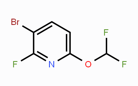 CAS No. 1807115-52-1, 3-Bromo-6-difluoromethoxy-2-fluoropyridine