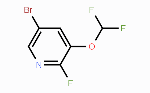 CAS No. 1805938-33-3, 5-Bromo-3-difluoromethoxy-2-fluoropyridine
