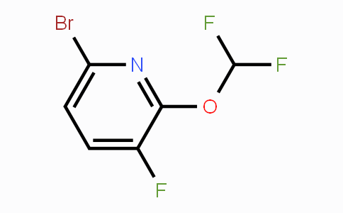 CAS No. 1807168-31-5, 6-Bromo-2-difluoromethoxy-3-fluoropyridine