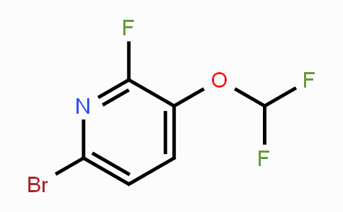 CAS No. 1805526-29-7, 6-Bromo-3-difluoromethoxy-2-fluoropyridine