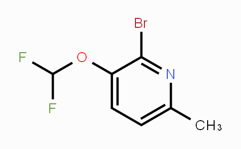 CAS No. 1805024-00-3, 2-Bromo-3-difluoromethoxy-6-methylpyridine