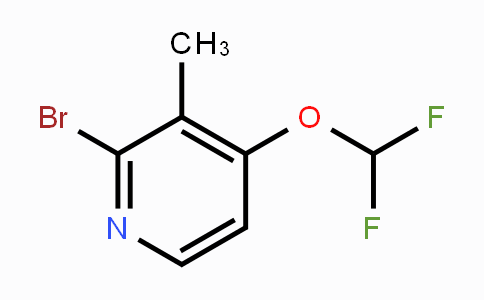 CAS No. 1807029-62-4, 2-Bromo-4-difluoromethoxy-3-methylpyridine