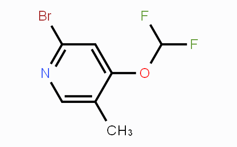 CAS No. 1804910-59-5, 2-Bromo-4-difluoromethoxy-5-methylpyridine