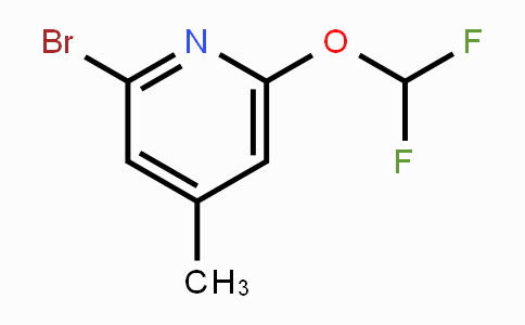 CAS No. 1805592-15-7, 2-Bromo-6-difluoromethoxy-4-methylpyridine