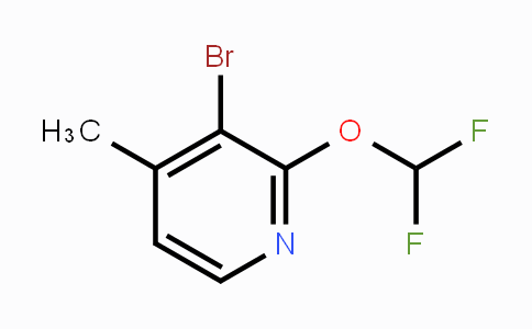 CAS No. 1807115-72-5, 3-Bromo-2-difluoromethoxy-4-methylpyridine