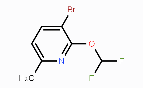 CAS No. 1807244-37-6, 3-Bromo-2-difluoromethoxy-6-methylpyridine