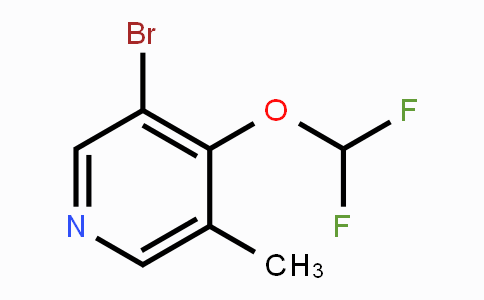 CAS No. 1805592-19-1, 3-Bromo-4-difluoromethoxy-5-methylpyridine