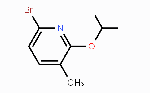 CAS No. 1807116-08-0, 6-Bromo-2-difluoromethoxy-3-methylpyridine