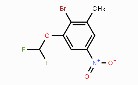 CAS No. 1805527-13-2, 2-Bromo-3-difluoromethoxy-5-nitrotoluene