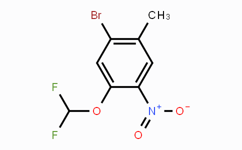 CAS No. 1807116-42-2, 2-Bromo-4-difluoromethoxy-5-nitrotoluene