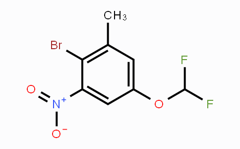CAS No. 1805103-88-1, 2-Bromo-5-difluoromethoxy-3-nitrotoluene