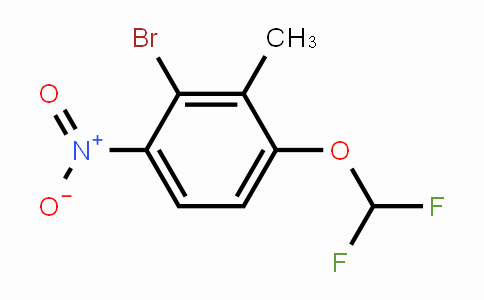 CAS No. 1807185-98-3, 2-Bromo-6-difluoromethoxy-3-nitrotoluene