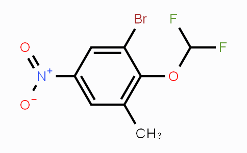 CAS No. 1805024-23-0, 3-Bromo-2-difluoromethoxy-5-nitrotoluene