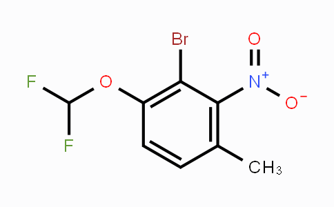 CAS No. 1807116-53-5, 3-Bromo-4-difluoromethoxy-2-nitrotoluene