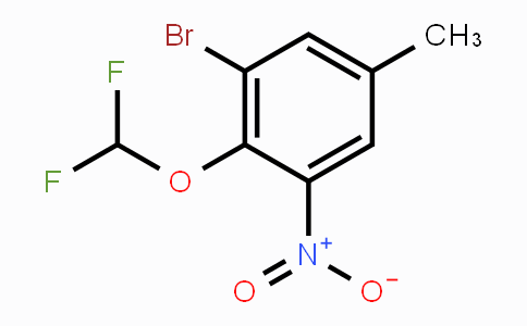 CAS No. 1805103-96-1, 3-Bromo-4-difluoromethoxy-5-nitrotoluene
