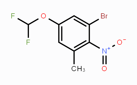 CAS No. 1805527-34-7, 3-Bromo-5-difluoromethoxy-2-nitrotoluene