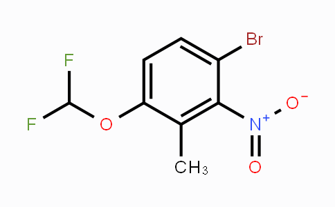 CAS No. 1807244-56-9, 3-Bromo-6-difluoromethoxy-2-nitrotoluene